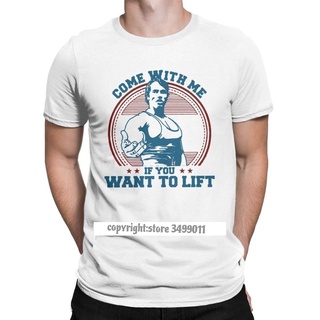 เสื้อยืด ผ้าฝ้าย พิมพ์ลาย Come With Me If You Want To Lift สไตล์สตรีท สําหรับผู้ชาย ใส่ออกกําลังกาย ฟิตเนสS-5XL