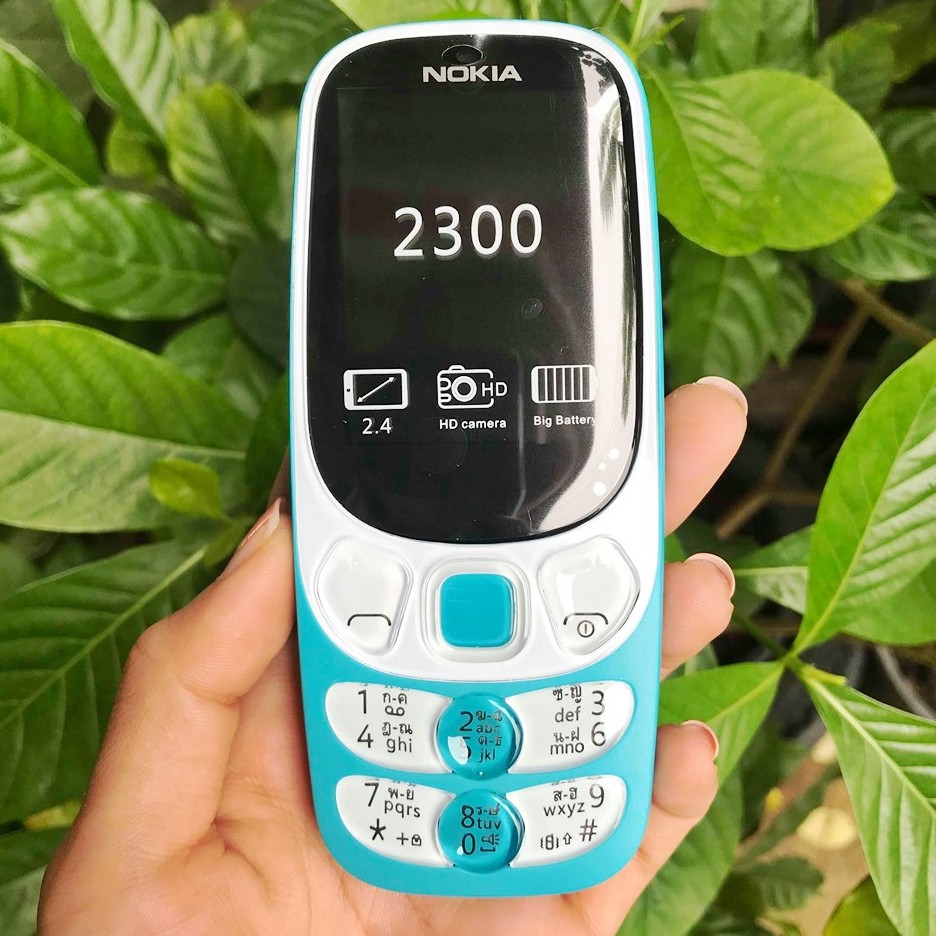 โทรศัพท์มือถือ NOKIA 2300 (สีฟ้า) 2 ซิม 2.4นิ้ว 3G/4G โนเกียปุ่มกด 2030