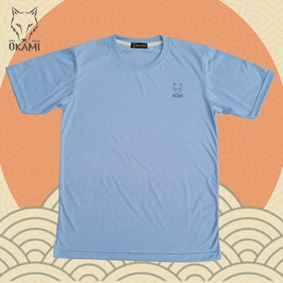 เสื้อยืด OKAMI โอกามิ "คอกลม" สีพาสเทล