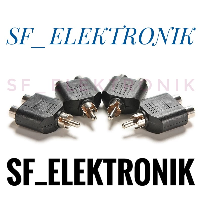 Cover Converter Y RCA To jack RCA socket 2pin To jack rca 1 pin