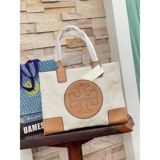 กระเป๋าสะพายไหล่ Tory Burch Ella maxi Logo Canvas Mini Tote Bag Collection นี้เป็นกระเป๋าที่ตอบโจทย์สาววัยทำงานอย่างมาก