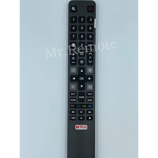 รีโมททีวี TCL รุ่น CRC802N ระบบ 4 K มีปุ่มคำสั่ง Netflix ***รุ่นของรีโมทจะต้องเหมือนตัวเดิมเท่านั้น จึงจ