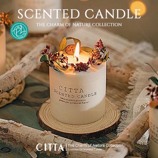 CITTA เทียนหอมกลิ่นฤดูกาลต่างๆ ไม่จุดก็หอม ยิ่งจุดยิ่มหอม CITTA scented candle aromatic candle soy wax essential oil