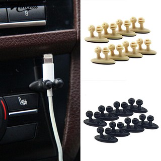 8Pcs รถยนต์สายคลิปรถถาวร Clamp ยานยนต์ Cable ผู้ถือคลิปจัดแต่งทรงผม