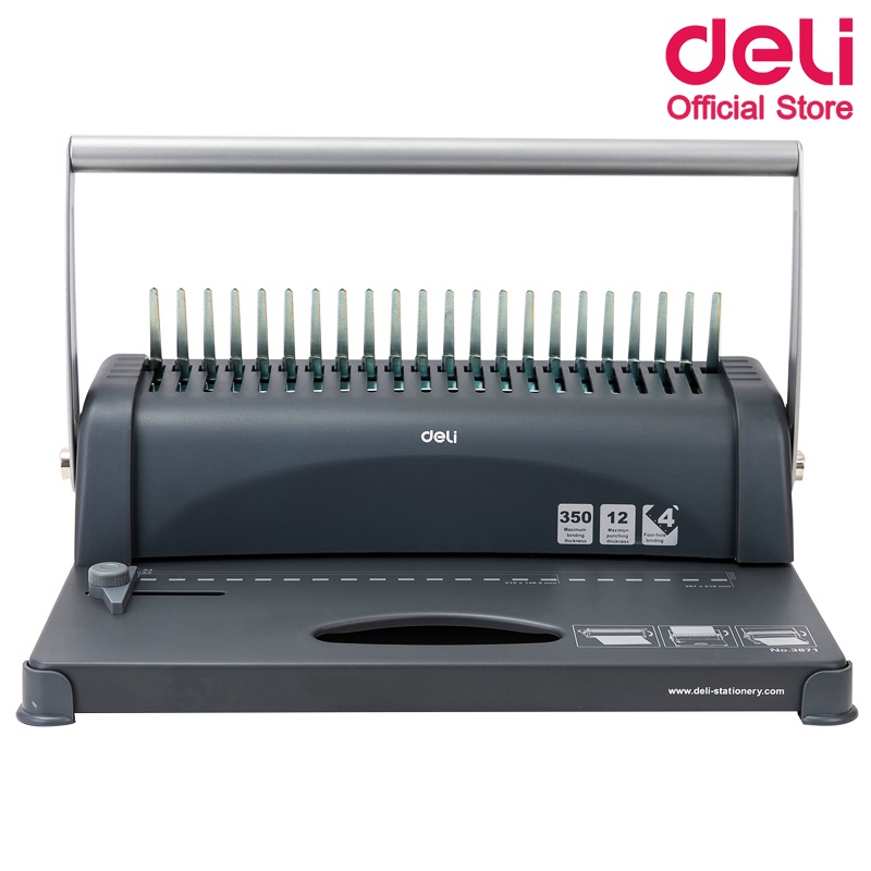 Deli 3871 Binding Machine เครื่องเข้าเล่มเอกสาร สั้นกระดูกงู สินค้ารับ