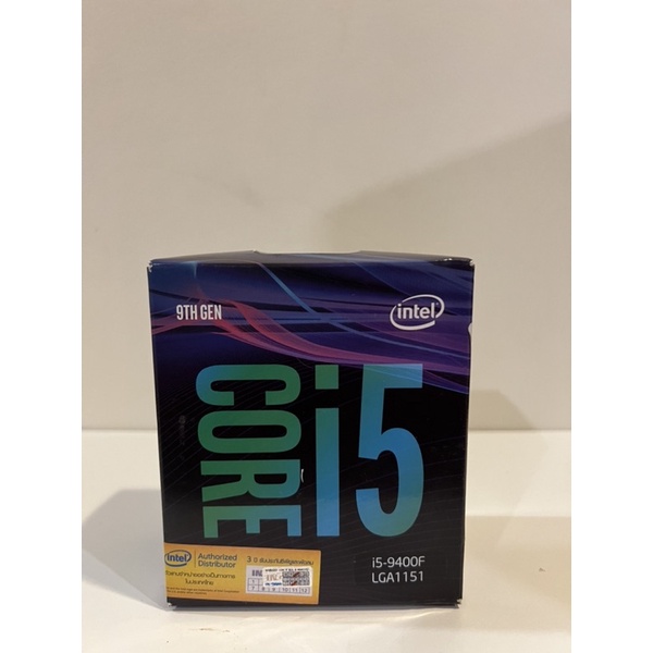 **ของแท้ประกันadviceของใหม่ 100%**ซีพียู CPU CORE I5-9400F(Original) Cores:6 Threads:6 Processor Base Frequency :2.9 GHz