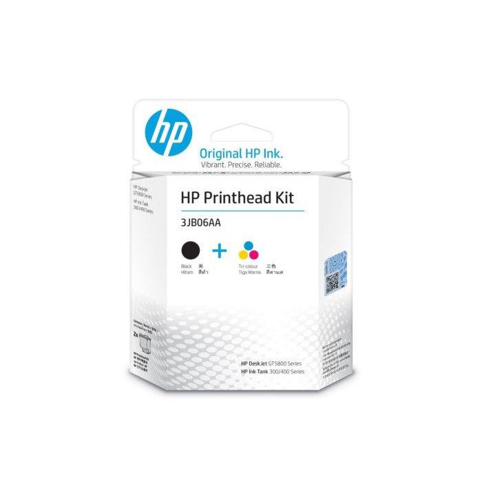 HP PrintHead Kit  BLACK+COLOUR 3JB06AA หัวพิมพ์ ยี่ห้อ HP ดำและสี รุ่น 3JB06AA ของแท้