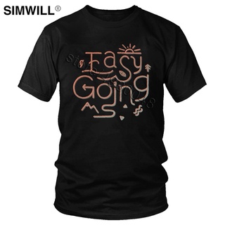 ขายดี เสื้อยืดคอกลม แขนสั้น พิมพ์ลาย Easy Going Tee แนวตลก เหมาะกับฤดูร้อน สําหรับผู้ชาย APkihj99EHjbck29Size S-5XL