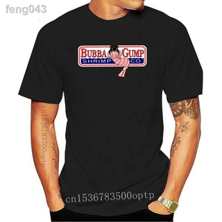✻✇ใหม่ Bubba Gump กุ้งป่าซีฟู้ด Co. Eighties เสื้อยืด Basic TEE ชายรอบคอเกาหลีสไตล์ผ้าฝ้ายแท้ 100% T เสื้อแขนสั้นหลวม สั