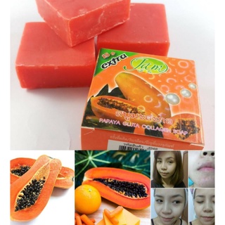 ⚡FLASH SALE⚡♡พร้อมส่ง Jam Papaya Gluta Collagen Soap | Jam Sabun Betik - (60 g x 12 pcs)