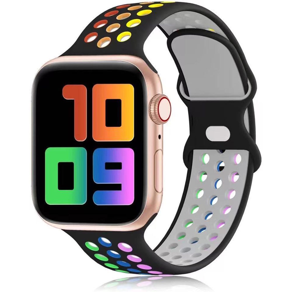 สายนาฬิกาข้อมือซิลิโคน สองสี สําหรับ Apple Watch Nike iwatch 6 5 4 3 2 1 SE 38 มม. 40 มม. 41 มม. 42 มม. 44 มม. 45 มม. 8 สี