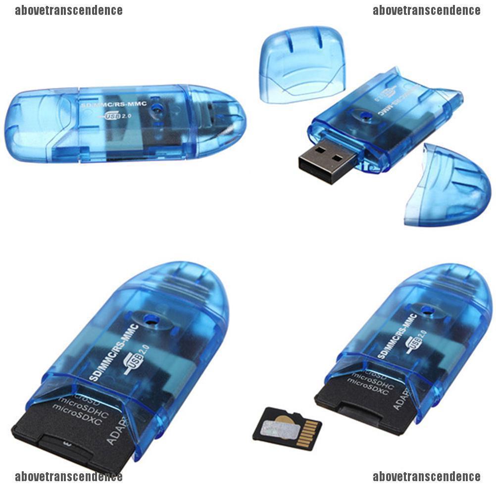 อะแดปเตอร์การ์ดรีดเดอร์ USB สําหรับ MMC SD SDHC TF UP To