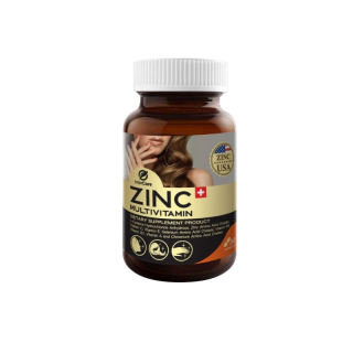 InterCare Zinc plus มัลติวิตามิน สกัดจาก ซิงค์ 75 mg และวิตามินรวม 8 ชนิด ( 1 กระปุก 30 แคปซูล )