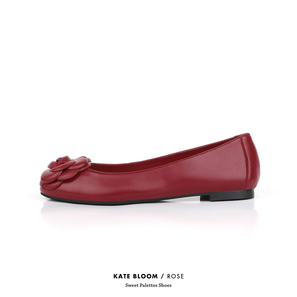 Sweet Palettes รองเท้าหนังแกะ Kate Bloom Rose #4