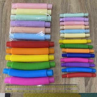 พร้อมส่งจากจันทบุรีค่ะ 🌈🌈🌈 ท่อย่น ยืดหดได้ สีสันสดใสจ้า มีให้เลือก 2 ขนาดค่ะ