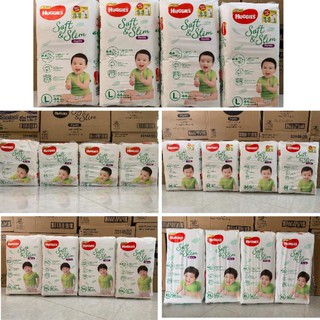 Huggies Gold Soft&amp; Slim (ยกลัง4ห่อ) ผ้าอ้อมฮักกี้กางเกงใส่ได้ทั้งชายและหญิง