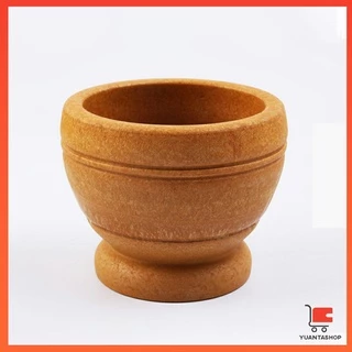 YT ครก ครกตำน้ำพริก แบบพกพา ครกพลาสติก ลายไม้ Manual garlic grinder