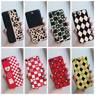 Huawei P10 Plus Lite เคสแฟชั่น ลายเสือดาว กระดานหมากรุก กันกระแทก ซิลิโคนนิ่ม เคสโทรศัพท์ป้องกัน