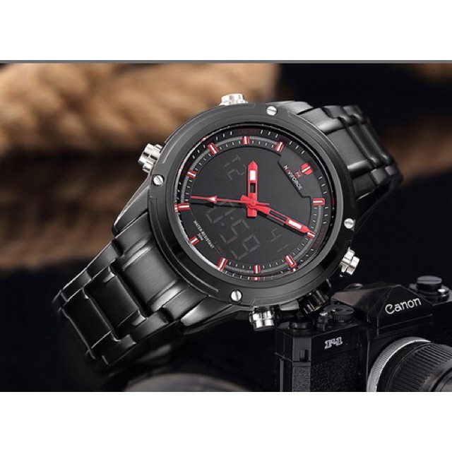 NAVIFORCE นาฬิกาแท้รุ่น NF9050 Black Red (100% New)