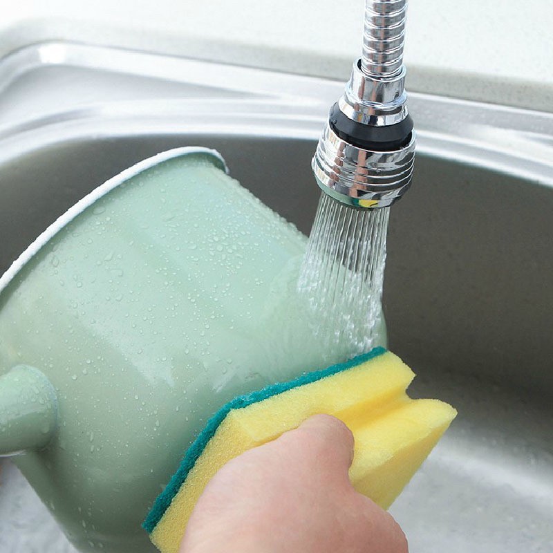 หัวต่อก๊อกน้ำ หมุนได้ 360 องศา ยืดหยุ่น จ่ายน้ำแรงขึ้น ปรับระดับน้ำได้ 2 ระดับ คุ้มค่า!! - รูปที่ 2