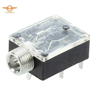 5 ชิ้น 5 Pin 3 . 5 มม. อุปกรณ์ซ็อกเก็ตแจ็คเสียง Mono Jack Socket Pcb Panel Mount สําหรับหูฟัง