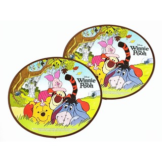 ลิขสิทธิ์แท้ หมีพูห์ แพ็คคู่ บังแดดข้าง ที่บังแดดกระจกข้าง รถยนต์ หลายสี Winnie the Pooh Car Side Window Sun Shade