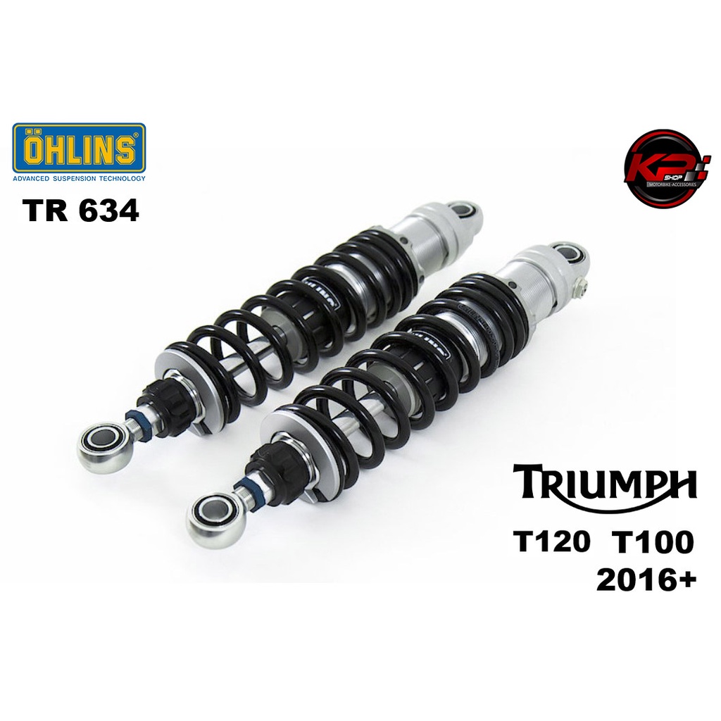 โช๊คหลัง OHLINS FOR TRIUMPH BONNEVILLE T100/T120 (TR 634) (OHLINS รับประกัน 2 ปี)
