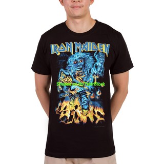 เสื้อยืดวินเทจเสื้อวง Iron Maiden เสื้อยืดลาย ไอเอิร์นเมเดน ไอร่อน เสื้อผ้าแฟชั่น เสื้อวิ่ง เสื้อวินเทจ RCM1793S-5XL