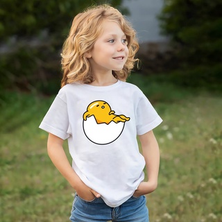 เสื้อยืด พิมพ์ลายไข่ขี้เกียจ Gudetama น่ารัก อเนกประสงค์ แฟชั่นสําหรับเด็กผู้ชาย และเด็กผู้หญิง