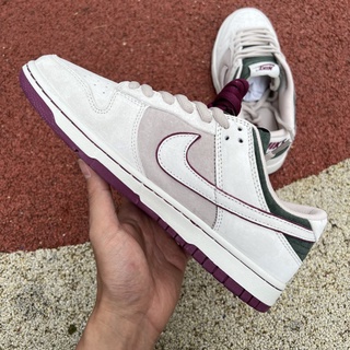 ✤✿Nk SB Dunk Low Retro Beige Purple Katsuhiro Otomo รองเท้าวิ่ง ข้อสั้น LF0039-013