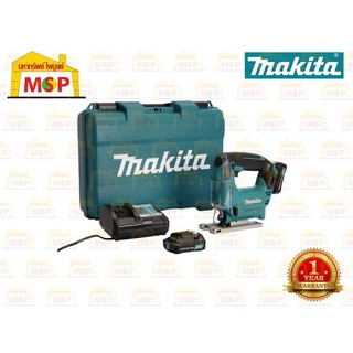 Makita เลื่อยจิ๊กซอว์ไร้สาย 12V JV101DWYE แบต2+แท่นชาร์จ #NT