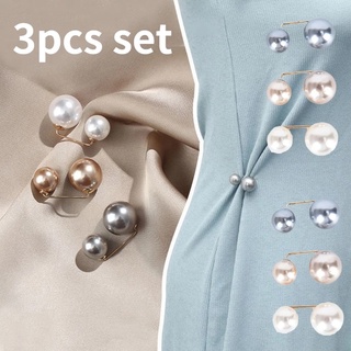 3 ชิ้น / เซต คู่ มุก เข็มกลัด Pins ป้องกันการจางหาย สวยหรู เข็มกลัด สําหรับผู้หญิง เสื้อกันหนาว เสื้อโค้ท ฤดูร้อน แต่งตัว