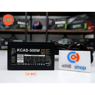 POWER SUPPLY (พาวเวอร์ซัพพลาย) AEROCOOL KCAS-500W (80 PLUS BRONZE) NO BOX P10626