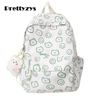 School Backpack Prettyzys 2022 Korean Large capacity 14 inch For Teenage Girl