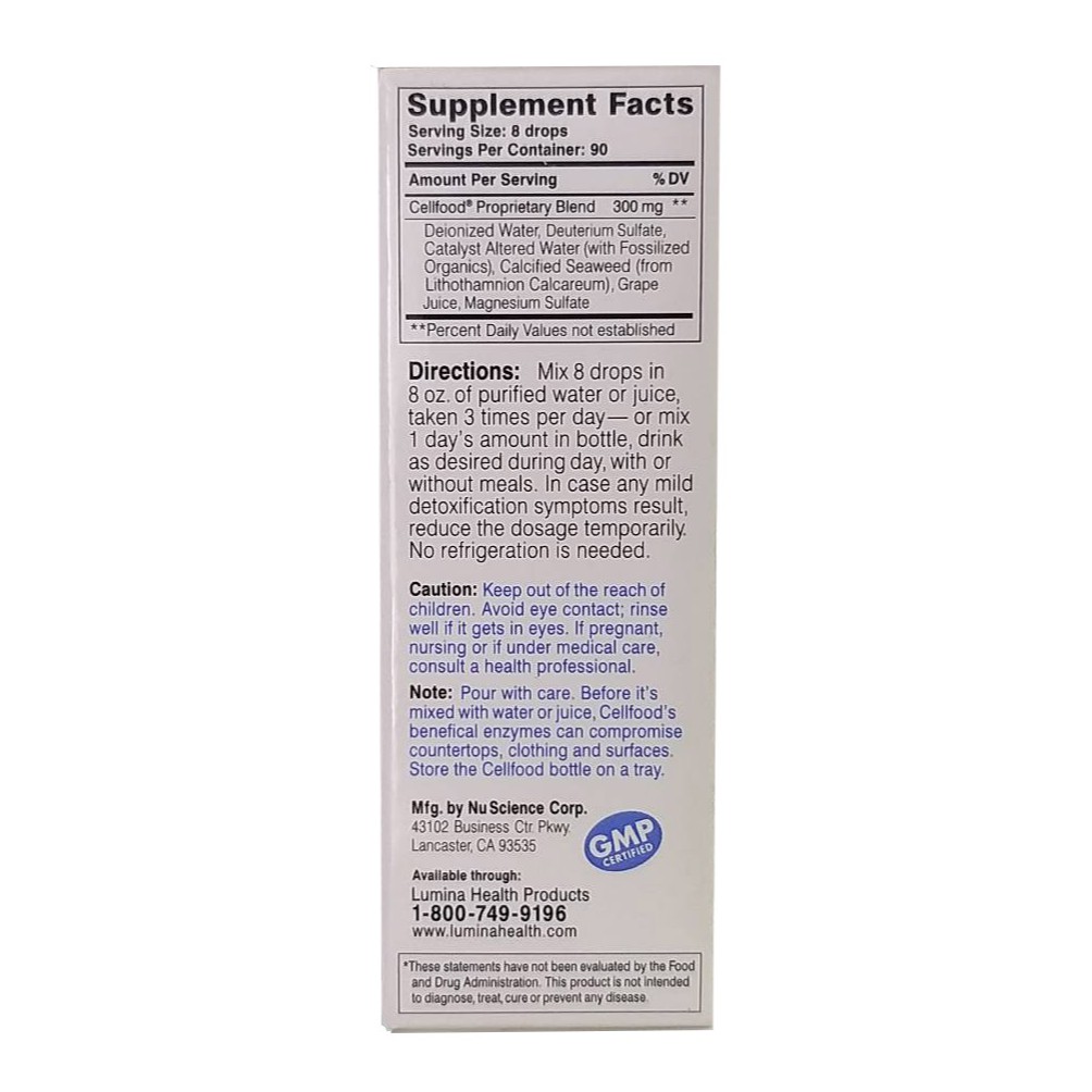 3本セット セルフード 液体サプリメント デトックス Cellfood 酵素サプリメント 30ml