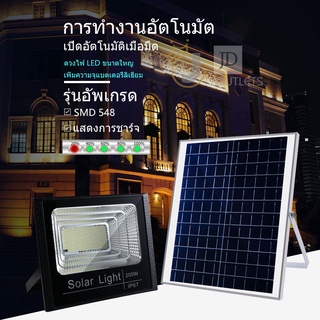 COD Solar LED สปอตไลท์ โซล่าเซลล์ รุ่น Solar Light 200W ไฟแรงแน่นอน Solar Cell แสงสีขาว