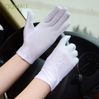 Qqmall ถุงมือกันแดดปักลายสําหรับผู้หญิง