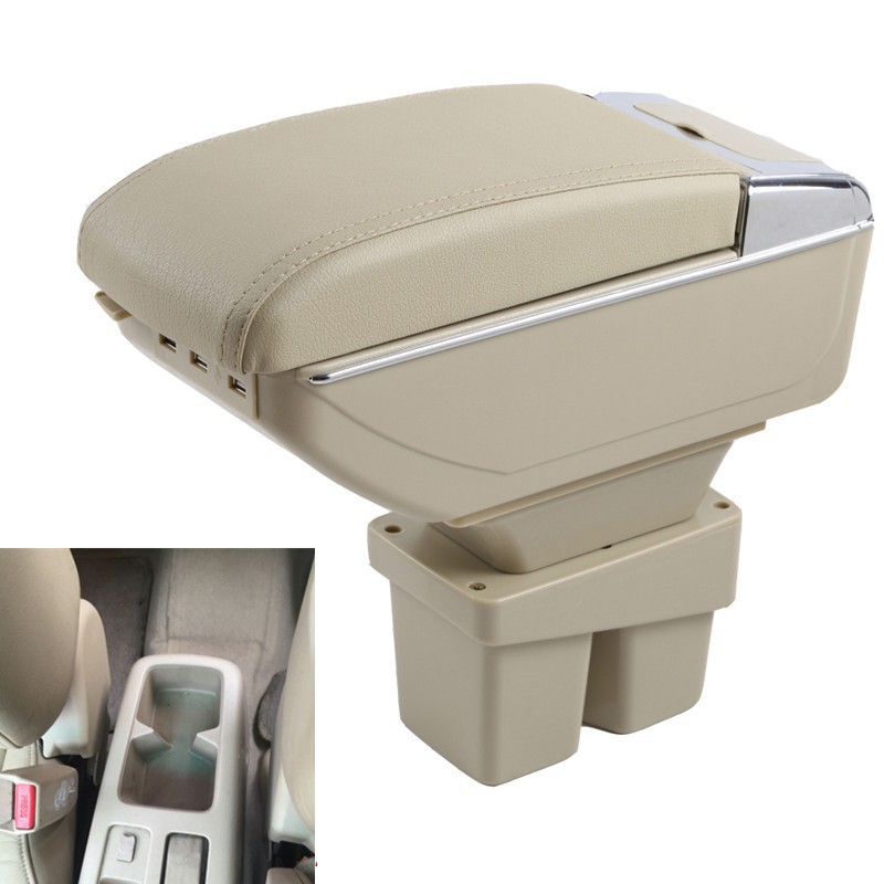Honda City 03-08 GD8 กล่องที่เท้าแขนแบบปรับได้ที่วางแขนกลาง