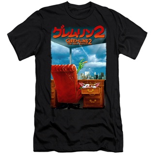 [S-5XL] เสื้อยืดผ้าฝ้าย พิมพ์ลายโปสเตอร์ Gremlins 2 G2 Erwachsene Slim PLnmmj43JBppon39