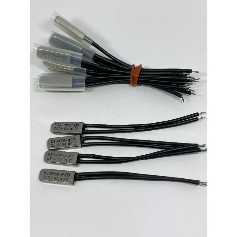 KSD9700 เทอร์โมสตัท (ชนิดร้อนต่อ NO) หัวเหล็ก 20 °C 25 °C 30 °C 40 °C 50 °C พร้อมส่งในไทย🇹🇭
