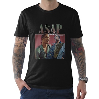 [100% Cotton] เสื้อยืด พิมพ์ลาย Asap Rocky สไตล์วินเทจ สําหรับผู้ชาย