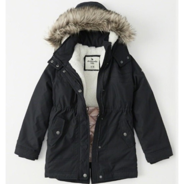 Abercrombie & Fitch Navy Ultimate parka ของแท้100% เสื้อกันหนาว พาร์กา ถอดเฟอร์ได้