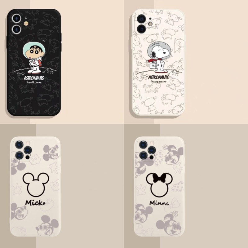 เคส OPPO A58 A57 A54 A53 A38 A18 A17 A17K A16 A16K A15 A15S A98 A96 A95 A94 A93 A92 A83 A79 A78 A77S A76 A74 A52 A31 A12 A9 A7 A5 A5S A3S A1K 4G 5G 2020 2021 2022 2023 Cartoon Mouse Snoopy Protect Camera Soft Case