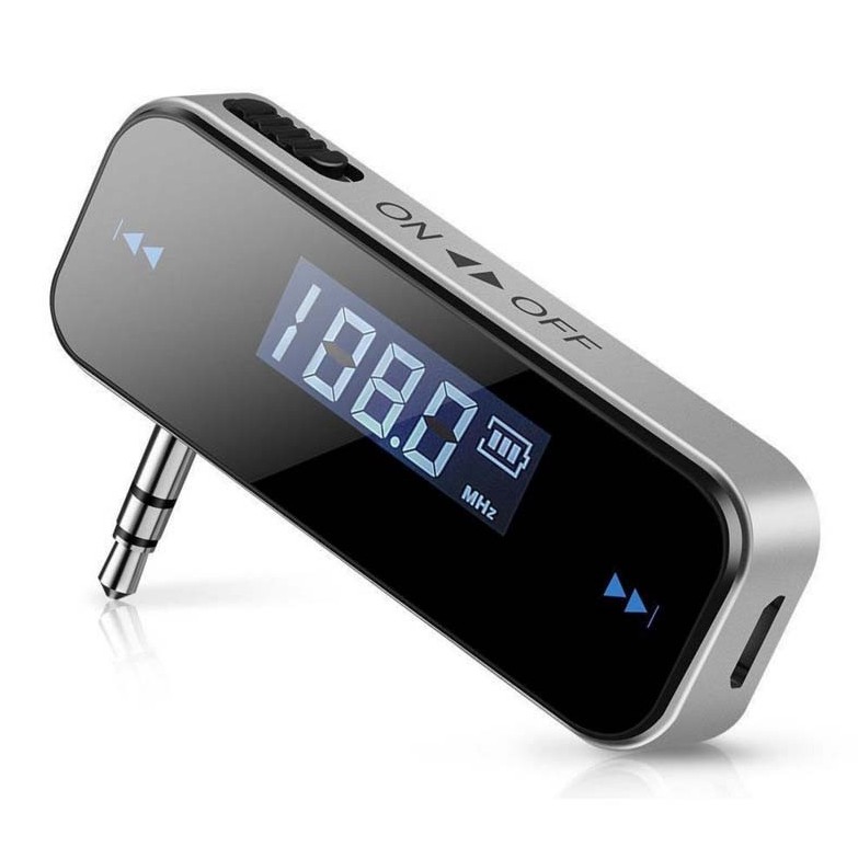 มินิไร ้ สายรถ FM เครื ่ องส ่ งสัญญาณ 3.5 มม . LCD Modulator โทรศัพท ์ แฮนด ์ ฟรี MP3 เครื ่ องเล ่ นเสียง