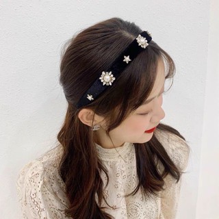 hairband 🖤 ที่คาดผมผ้ากำมะหยี่สีดำ พร้อมส่งนะคะ