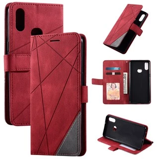 เคสซัมซุง Case for Samsung Galaxy A07 A17 A27 A57 A37 A06 A16 A26 A36 A56 A35 A55 A12 A22 M22 M32 A32 A42 A52 A52s 5G A72 A30s A50 A50s เคสโทรศัพท์หนัง TPU นิ่ม ฝาพับ พร้อมช่องใส่บัตร Splice Leather Case Flip Cover Wallet With Card Slots Strap FGPJ