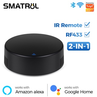 Smatrul Tuya Smart WiFi RF433Mhz IR รีโมตคอนโทรล สําหรับเครื่องปรับอากาศ ทีวี ม่านม้วนชัตเตอร์ แอพ Smart Life Alexa Google Home Yandex Alice