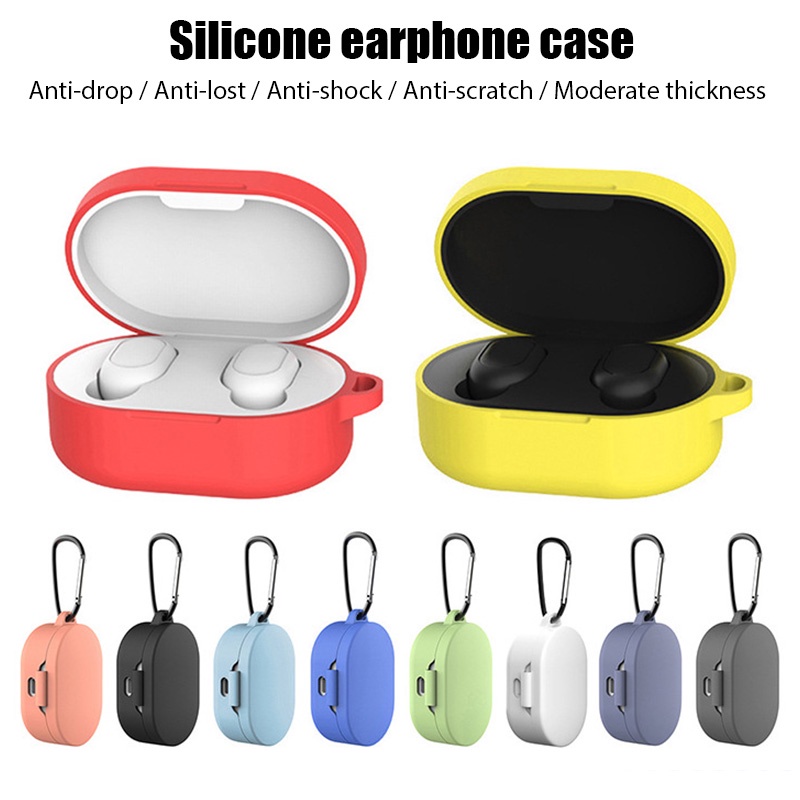 Xiaomi / E6S / A6S ชุดหูฟังบลูทู ธ ซิลิโคนป้องกัน เคส Xiaomi Redmi Airdots หูฟังบลูทู ธ ฝาครอบป้องกัน