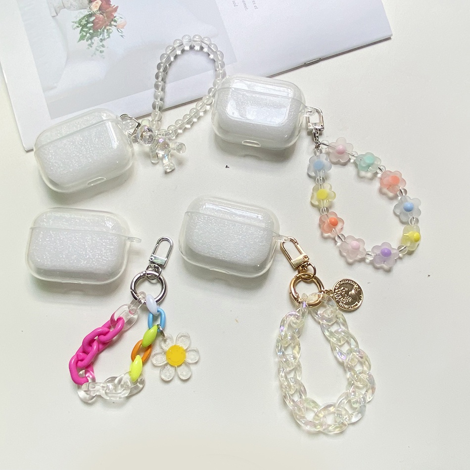 Ins สําหรับ Lenovo LP40 PRO / LP2 pro / LP40 / LP80/ LP5 pro/กรณีแฟชั่นดอกไม้สายรัดข้อมือซิลิโคนโปร่