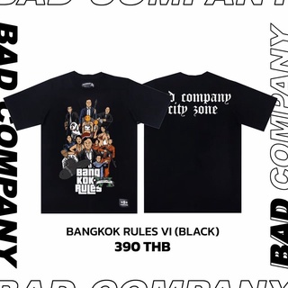 เสื้อยืดสีขาวHH Badcompany เสื้อยืดสกรีนลาย "GTA Thailand" เสื้อยืดคอกลมS-4XL